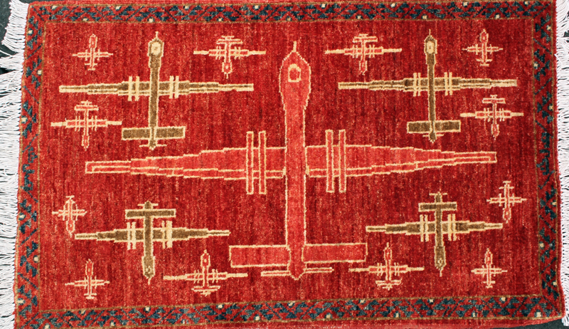Illustration for article titled These Traditional-Style Afghani Rugs Were Inspired By Modern Warfare